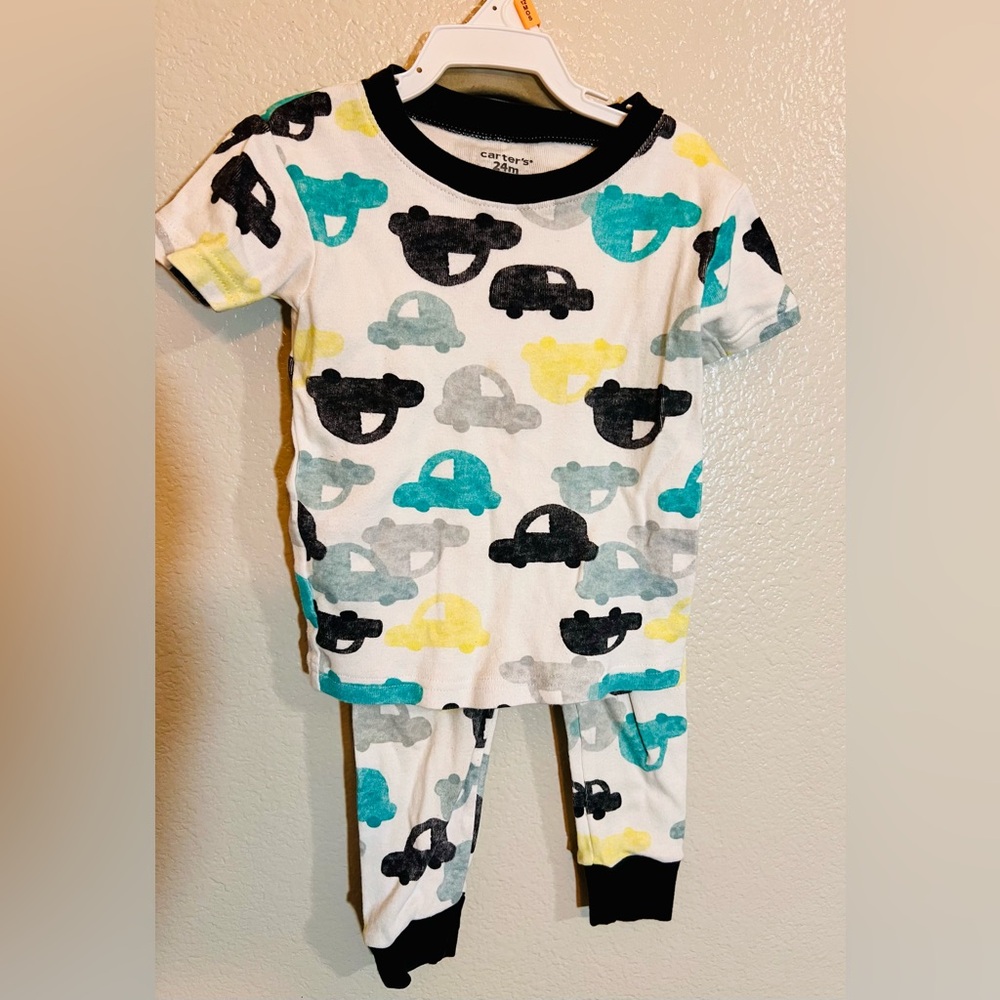 Carter’s Toddler Pajama Set – Cars Print, 24 Months